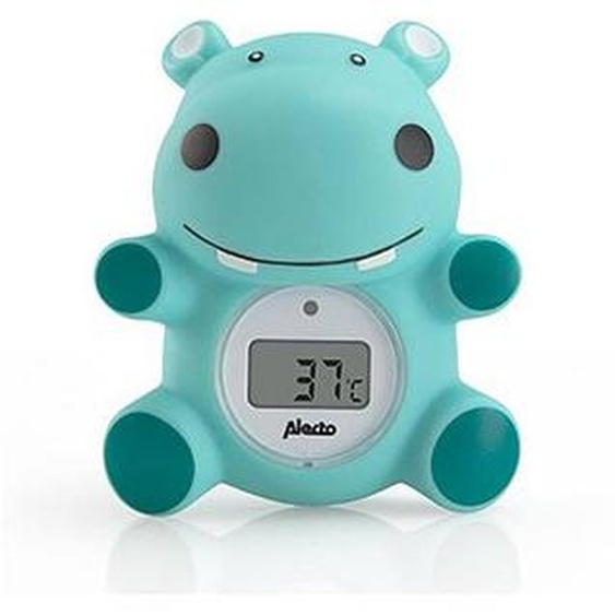 Thermomètre De Bain Et Dintérieur Hippopotame Bleu, Blanc