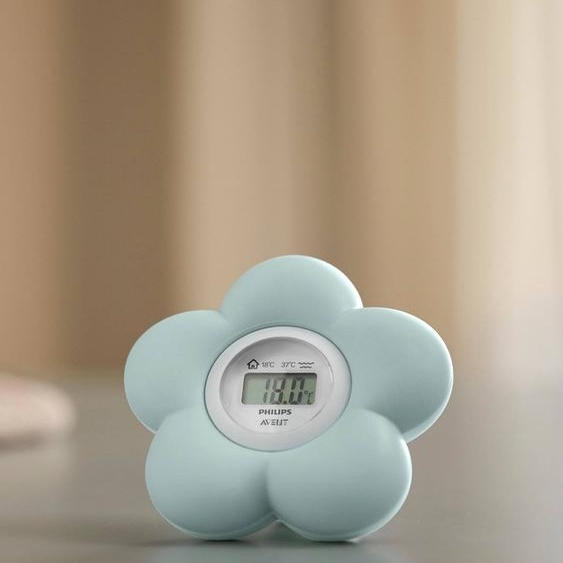 Thermomètre numérique 2 en 1 Philips AVENT forme fleur vert