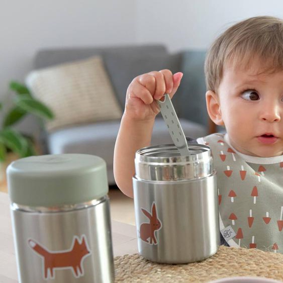 Thermos repas LÄSSIG en inox little forest renard