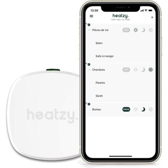Thermostat Connecté Wi-fi Pilote Radiateur Electrique - Heatzy