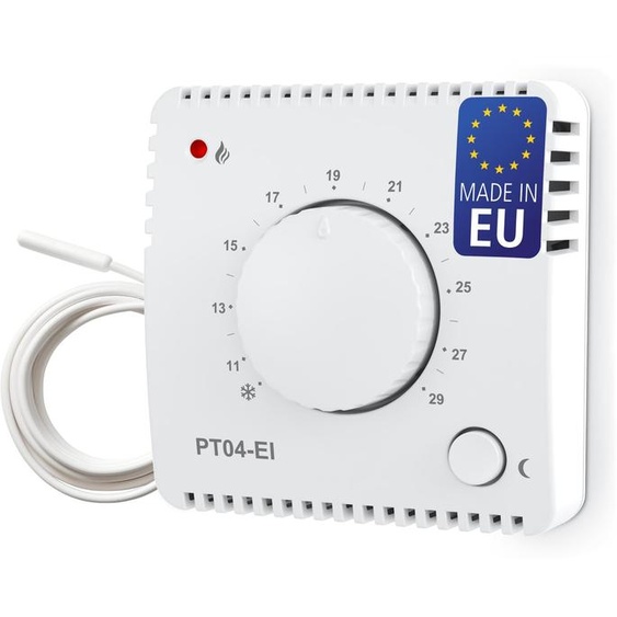Thermostat dambiance, 230 V, à encastrer, avec capteur externe