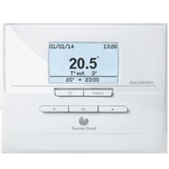 Thermostat dambiance programmable à radio EXACONTROL E7RC-B SAUNIER DUVAL 0020118072