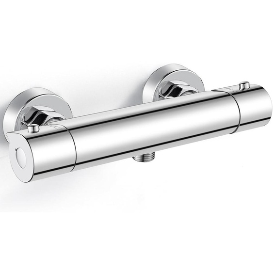 Thermostat de douche avec bouton de sécurité à 38 °C et régulation de température intelligente