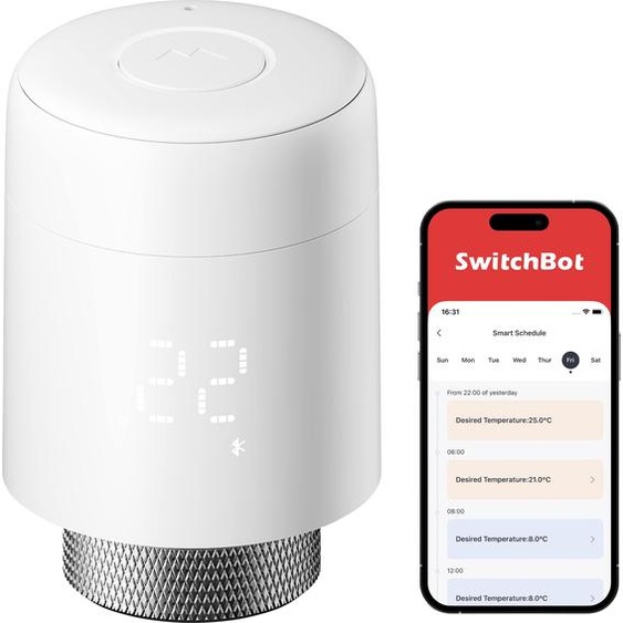 Thermostat de radiateur intelligent, blanc