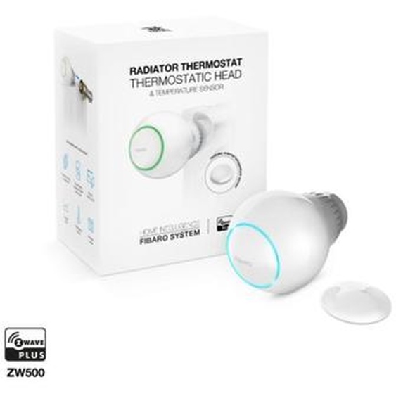 Thermostat Fibaro Le kit de démarrage du régulateur de chauffage ZW5 EU Z-Wave couleur blanche, polymère de lithium, 10-30 °C