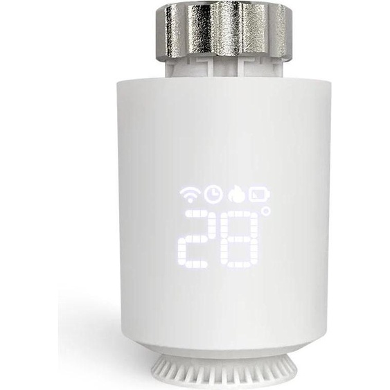 Thermostat intelligent pour radiateur, protocole ZigBee - TRV06, compatible avec les ventilateurs - Contrôle via application - Contrôle vocal - 3,7 V - Lot de 3 pièces