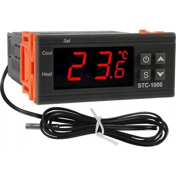 Thermostat LED Régulation de température Interrupteur Régulateur Thermomètre 24 V CC