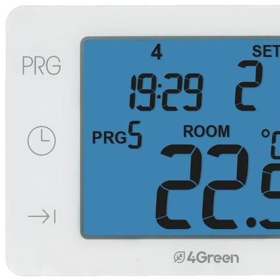 Thermostat numérique, écran tactile alimenté par batterie, pour chaudière, programmation hebdomadaire, à fixer au mur