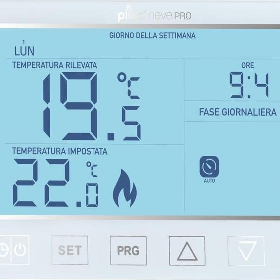 Thermostat numérique hebdomadaire avec grand écran