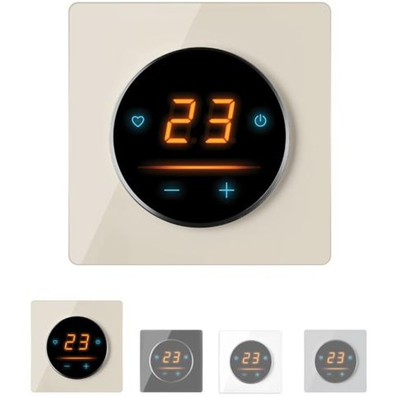 Thermostat  OneKeyElectro 25 WIFI Touch avec cadre en verre Garda  - beige