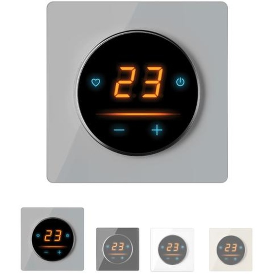 Thermostat OneKeyElectro 25 WIFI Touch avec cadre en verre Garda  - gris