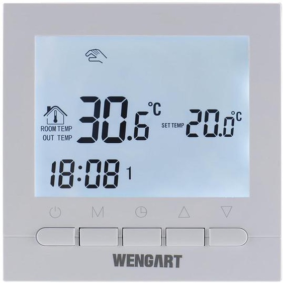 Thermostat pour chaudière, avec écran LCD numérique, programmable et alimenté par batterie
