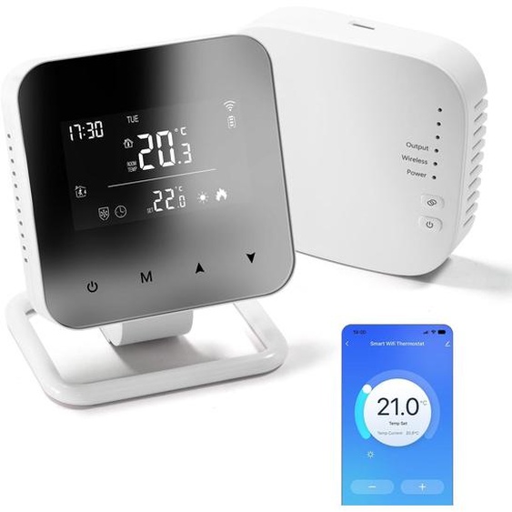 Thermostat sans fil intelligent avec connectivité WiFi et récepteur RF
