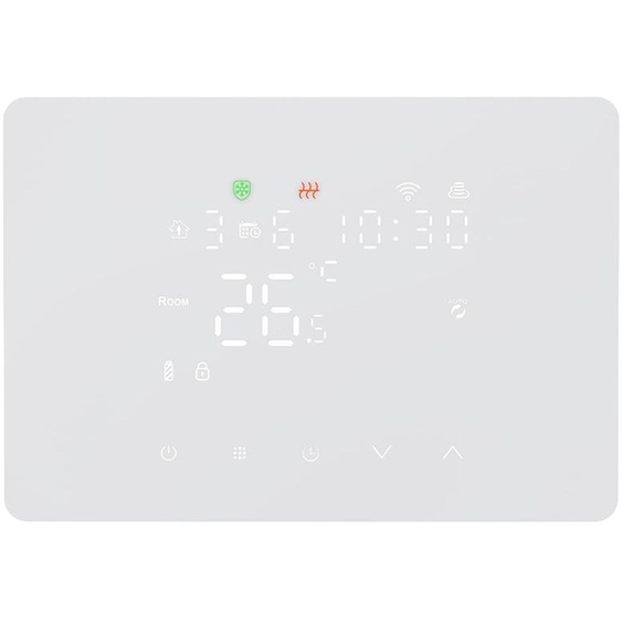 Thermostat Wi-Fi intelligent pour chaudière à gaz, programmable sur 7 jours avec télécommande