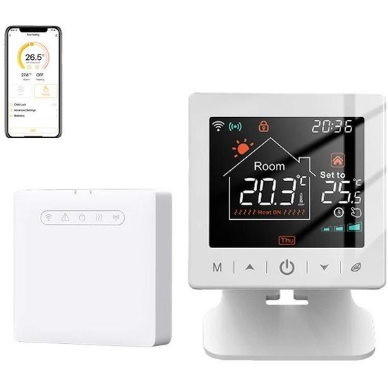 Thermostat WiFi intelligent, double alimentation,vocale, WiFi