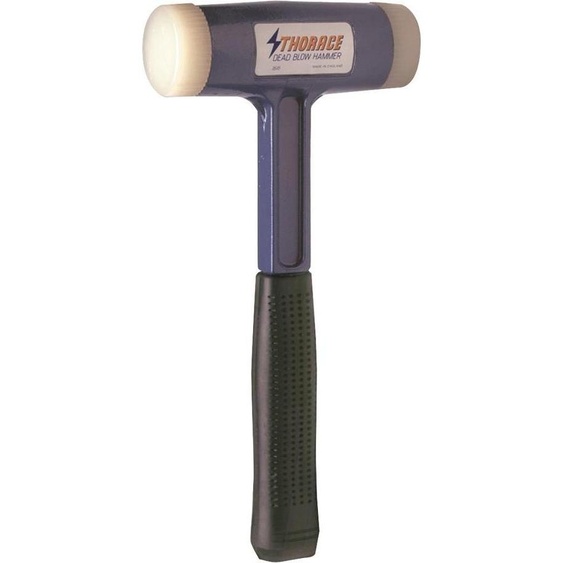 THOR Marteau sans rebond avec inserts en nylon, rond (Ø) 63 mm, 2.000 g