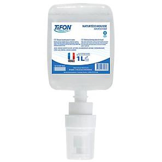 TIFON Savons mousse mains NaturEco 1 L, lot de 6 cartouches