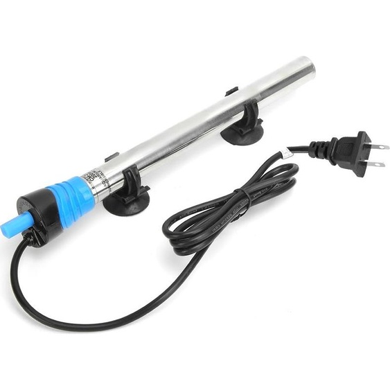Tige chauffante en acier inoxydable Chauffage avec godet à aspiration pour réservoir de poissons daquarium Température constante automatique 110-120 V 50W