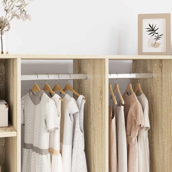 Tige de placard 12 pcs Argenté 764 x 15 x 29 mm