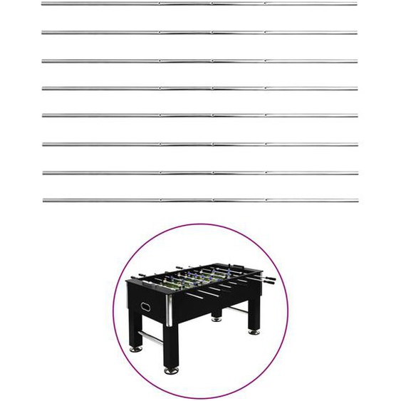 Tiges de baby-foot 8 pcs 15,9 mm