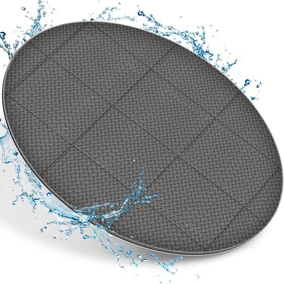 tillvex® Tapis de sol pour spa rond Gris 196 cm | Tapis de sol pour spa extérieur | Tapis de protection thermique du fond de la piscine | Protection du fond de la piscine protège & isole