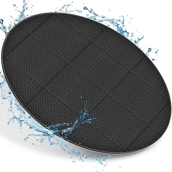 tillvex® Tapis de sol pour spa rond noir 196 cm | Tapis de sol pour spa extérieur | Tapis de protection thermique du fond de la piscine | Protection du fond de la piscine protège & isole