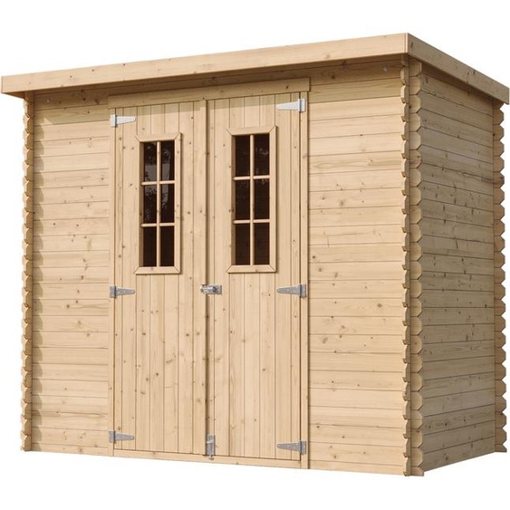 TIMBELA M310C Abri de jardin en bois - L239xL142xH200 cm/ 2,63 m2