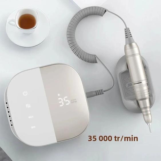 TIMISSFOX Nouvelle perceuse à ongles design 35000 tr/min, ponceuse électrique avec écran HD, machine de manucure professionnelle, tour à ongles, kit de manucure