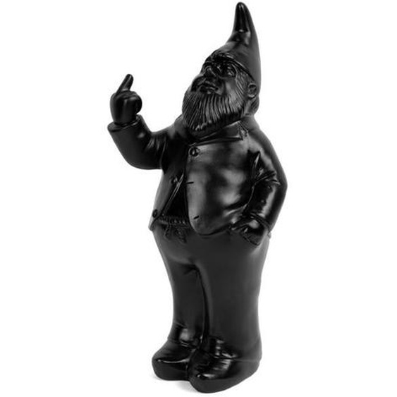 Tirelire - Fisura - Tirelire originale gnome. Tirelire amusante noire. Dimensions : 27 x 13 x 8 cm.