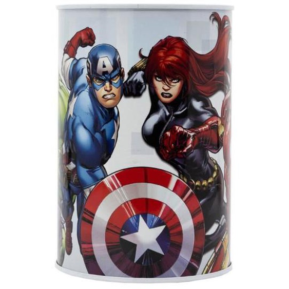 Tirelire métal enfant Avengers - rojo y azul - 10x15x10 cm