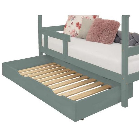 Tiroir de lit - GENERIQUE - 120 x 180 cm - Bois massif - Vert sauge - Adulte
