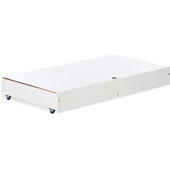 Tiroir de lit - Klups - Amelia White - Blanc - Gain de place - Compatible 60x120