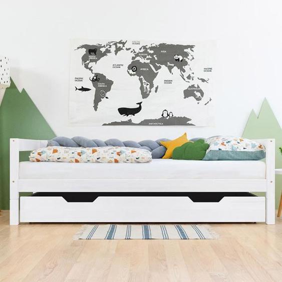Tiroir lit dappoint BUDDY - à roulettes - blanc - pour lit 80 x 180 cm