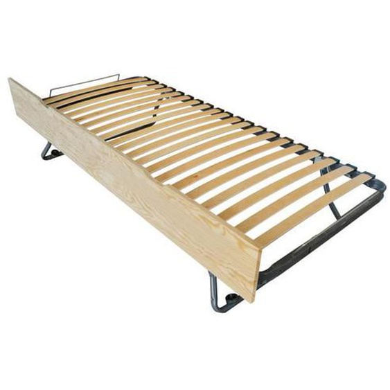 Tiroir lit Sommier relevable - ABC MEUBLES - Pin - 80x190 - Brut