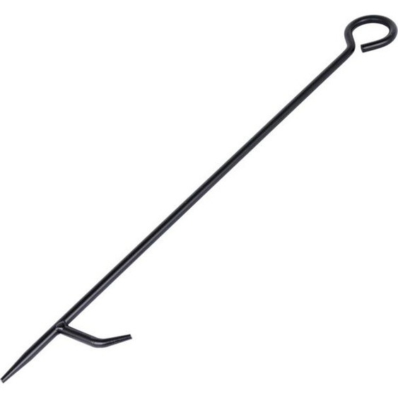 Tisonnier en acier peint noir