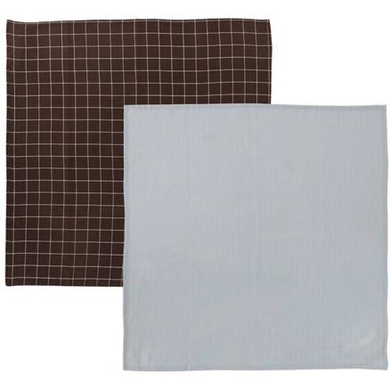 Tissu De Cuisine En Coton Organique Bleu Et Blanc