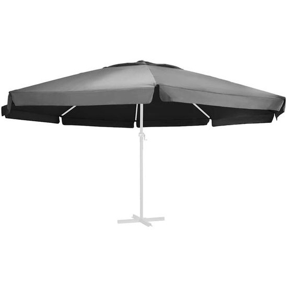 Tissu de remplacement pour parasol dextérieur Anthracite 610cm