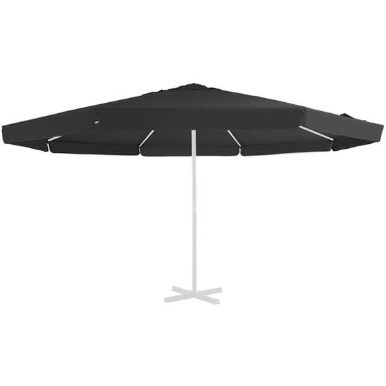 Tissu de remplacement pour parasol dextérieur Noir 515 cm