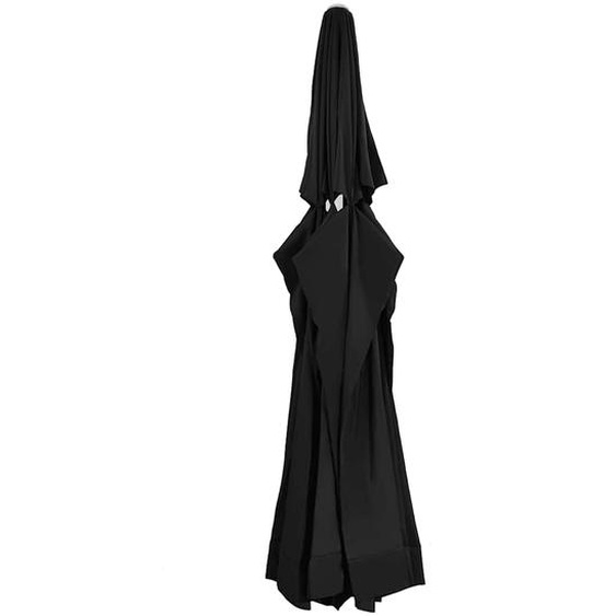 Tissu de remplacement pour parasol dextérieur Noir 610 cm