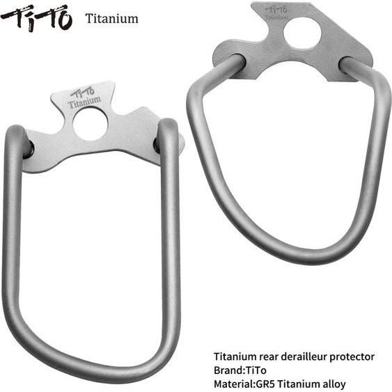 TITO TITANIUM TiTo bonne qualité réglable Durable vélo vélo vélo en alliage de titane dérailleur arrière chaîne rester garde équipement protecteur nouveau