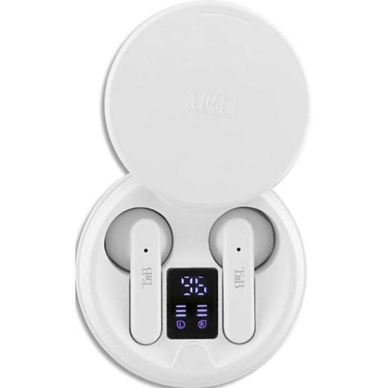 TNB Écouteurs sans fil TWS avec boîtier de charge - blanc EBSHINYWH2