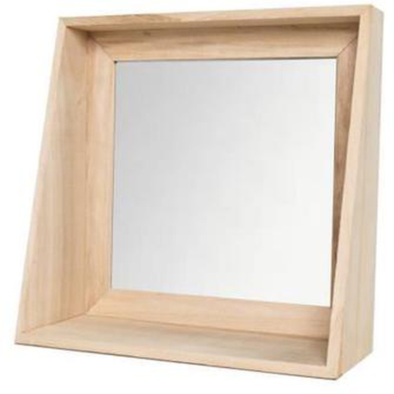 Miroir rectangulaire INDIES Beige - TODAY - TU - Bois naturel - 35x35x45 cm - Classique