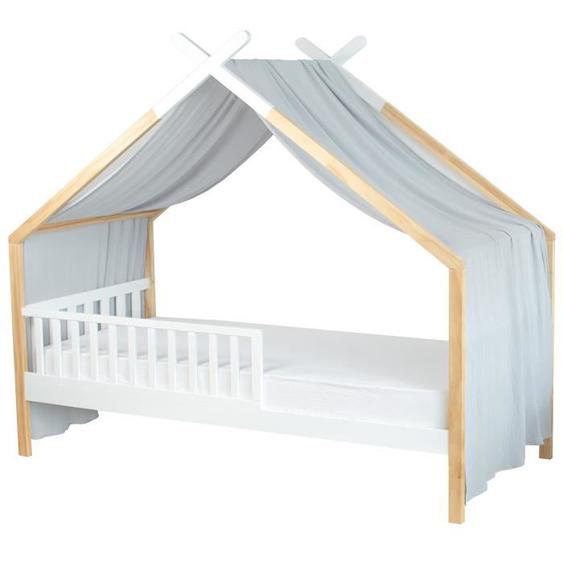 Toile de lit cabane - SEVIRA KIDS - Gris clair - 420 x 140 cm - Gaze de coton - Fabrication française