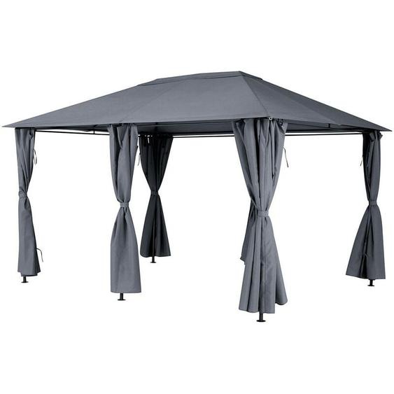 Hesperide - Toile de tonnelle Santorini ardoise 4x3m en polyester - Hespéride