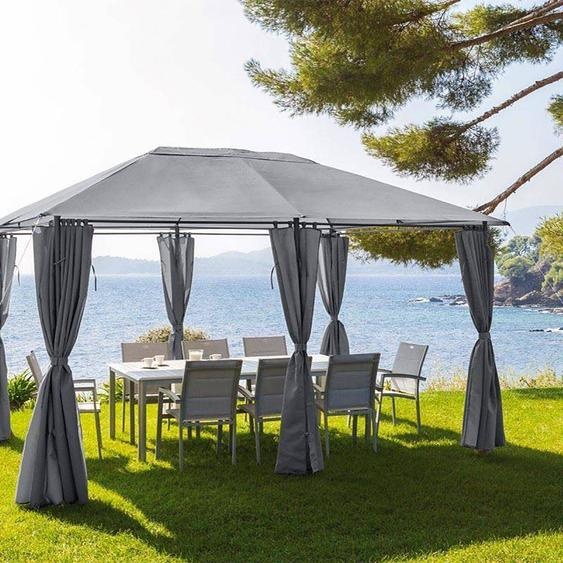 Toile de tonnelle SANTORINI Ardoise Pour 4 x 3 m - Polyester Hespéride