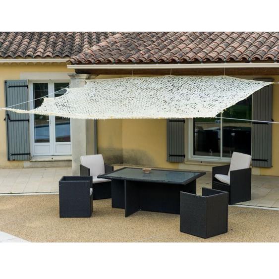 Werka Pro - Toile dombrage ajourée beige 120 g/m2 4 x 5m