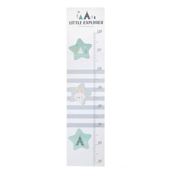 Toise murale étoile pour enfant - AC-DÉCO - L 85,8 cm x l 19,5 cm - Blanc