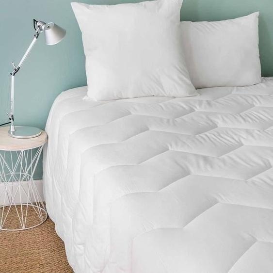 TOISON DOR - Couette en bambou durci (300 g/m²) - 140 x 200 cm - chaleur durcie - Viscose de bambou (à partir de pâte de bambou) - 2 personnes - Blanc