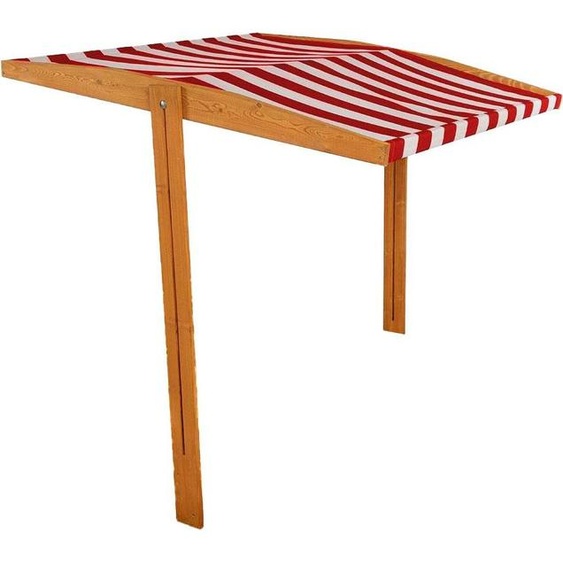 Toit pour Baby Mix bac à sable en bois 120x120 cm rouge et blanc