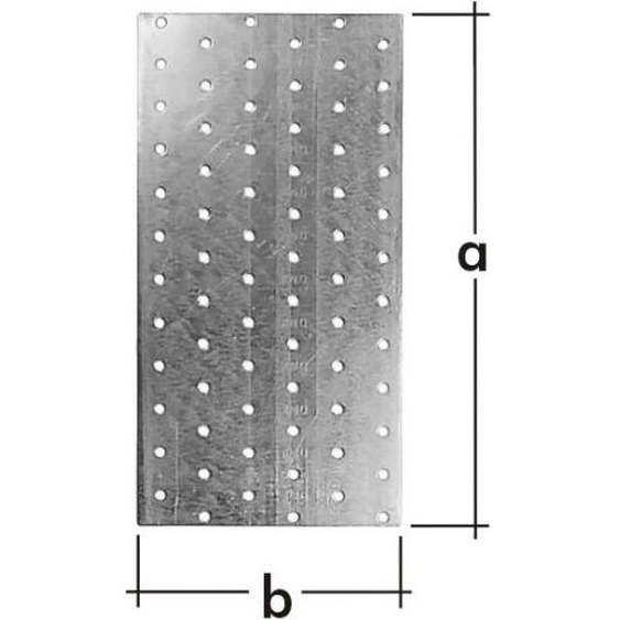 Tôle perforée PP 22 DMX 140x400 Tôle galvanisée